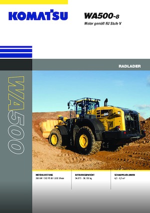 Колісні навантажувачі Komatsu WA500-8