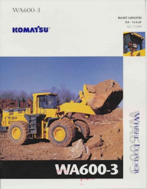 Колісні навантажувачі Komatsu WA600-3