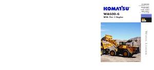 Колісні навантажувачі Komatsu WA600-6