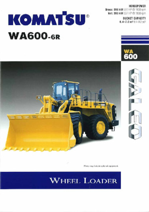 Колісні навантажувачі Komatsu WA600-6R
