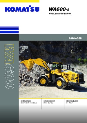 Колісні навантажувачі Komatsu WA600-8