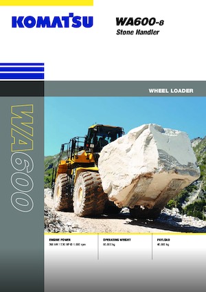 Колісні навантажувачі Komatsu WA600-8