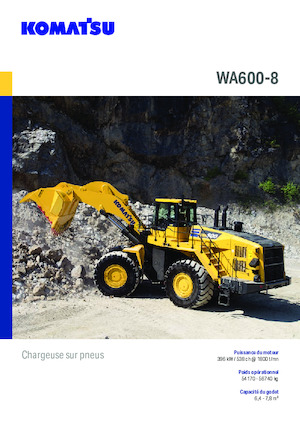 Колісні навантажувачі Komatsu WA600-8E0
