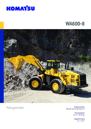 Колісні навантажувачі Komatsu WA600-8E0
