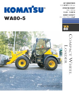Колісні навантажувачі Komatsu WA80-5