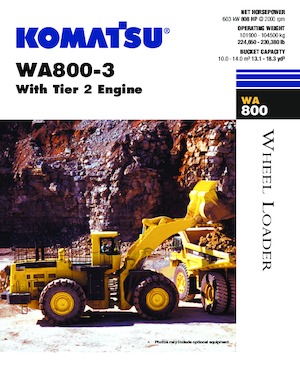 Колісні навантажувачі Komatsu WA800-3