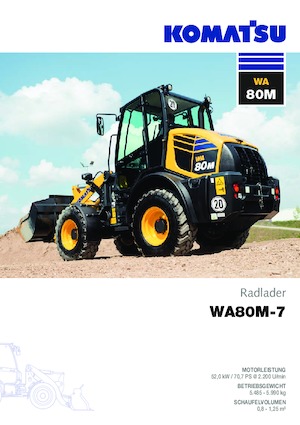 Колісні навантажувачі Komatsu WA80M-7 