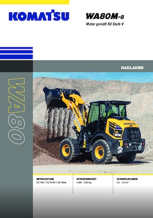 Колісні навантажувачі Komatsu WA80M-8E0