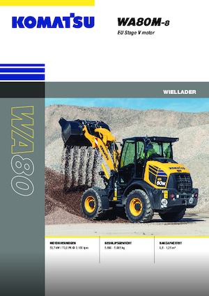 Колісні навантажувачі Komatsu WA80M-8E0