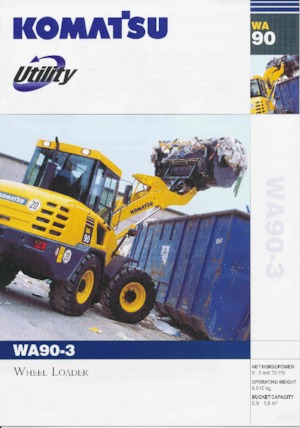 Колісні навантажувачі Komatsu WA90-3