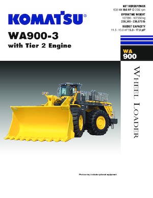 Колісні навантажувачі Komatsu WA900-3