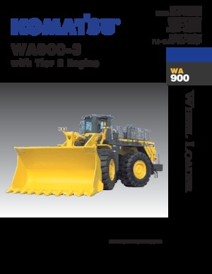 Колісні навантажувачі Komatsu WA900-3