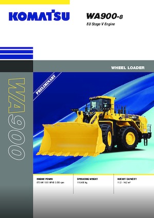 Колісні навантажувачі Komatsu WA900-8E0