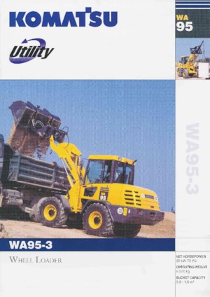 Колісні навантажувачі Komatsu WA95-3