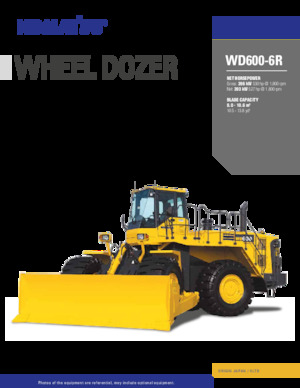Колісний бульдозер Komatsu WD600-6R