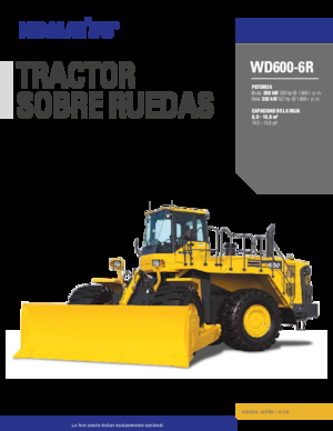 Колісний бульдозер Komatsu WD600-6R