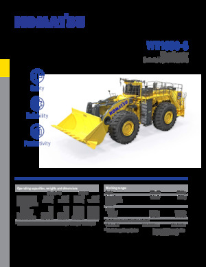 Колісні навантажувачі Komatsu WE1850