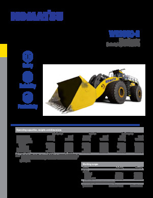 Колісні навантажувачі Komatsu WE2350
