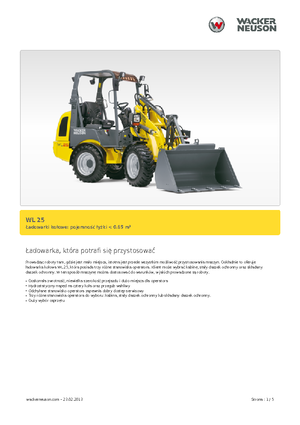 Колісні навантажувачі Wacker Neuson WL25