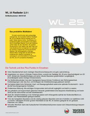 Колісні навантажувачі Wacker Neuson WL25