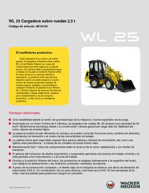 Колісні навантажувачі Wacker Neuson WL25