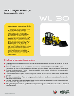 Колісні навантажувачі Wacker Neuson WL 30
