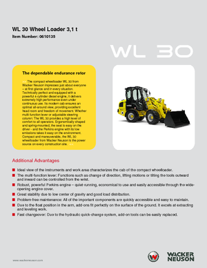Колісні навантажувачі Wacker Neuson WL 30