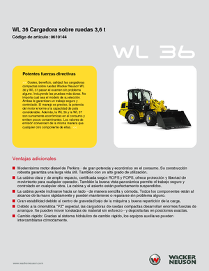 Колісні навантажувачі Wacker Neuson WL 36