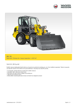 Колісні навантажувачі Wacker Neuson WL 36