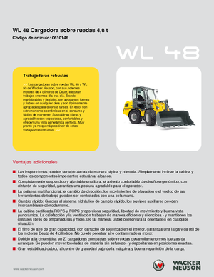Колісні навантажувачі Wacker Neuson WL 48