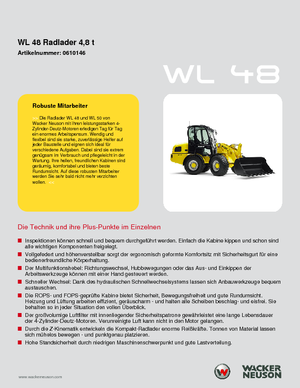 Колісні навантажувачі Wacker Neuson WL 48