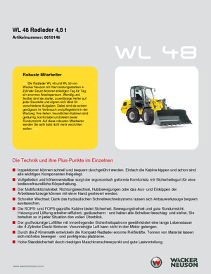 Колісні навантажувачі Wacker Neuson WL 48