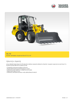 Колісні навантажувачі Wacker Neuson WL 50