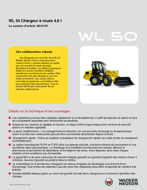 Колісні навантажувачі Wacker Neuson WL 50