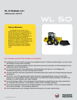 Колісні навантажувачі Wacker Neuson WL 50