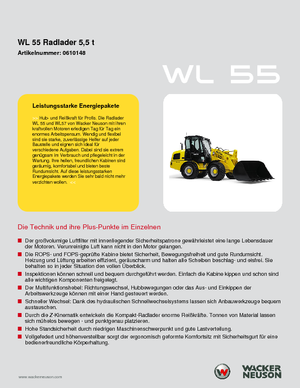 Колісні навантажувачі Wacker Neuson WL 55