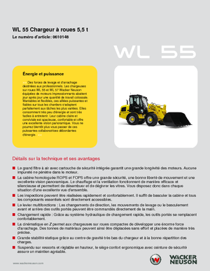 Колісні навантажувачі Wacker Neuson WL 55