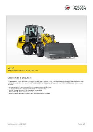 Колісні навантажувачі Wacker Neuson WL 57