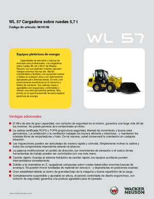 Колісні навантажувачі Wacker Neuson WL 57