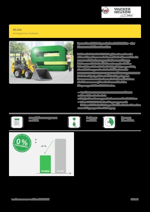 Електричний колісний навантажувач Wacker Neuson WL20 e