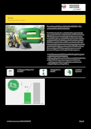 Електричний колісний навантажувач Wacker Neuson WL20 e