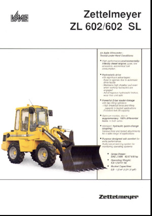 Колісні навантажувачі Zettelmeyer ZL 602 SL