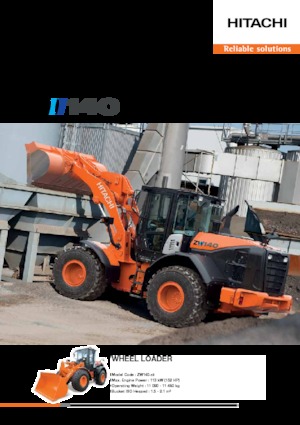 Колісні навантажувачі Hitachi ZW140-5B