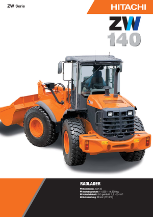 Колісні навантажувачі Hitachi ZW 140