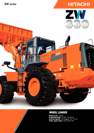 Колісні навантажувачі Hitachi ZW 330