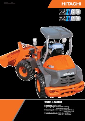 Колісні навантажувачі Hitachi ZW80