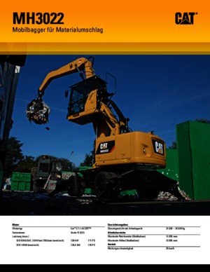 Екскаватори для перевалки Caterpillar MH3022