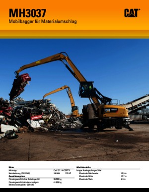 Колісні екскаватори Caterpillar MH 3037