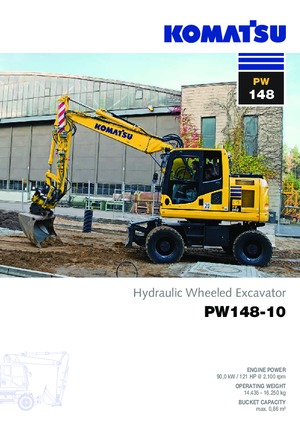 Колісні екскаватори Komatsu PW148-10