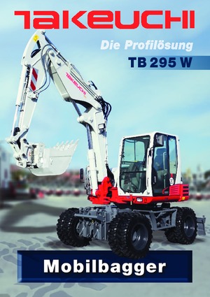 Колісні екскаватори Takeuchi TB 295 W